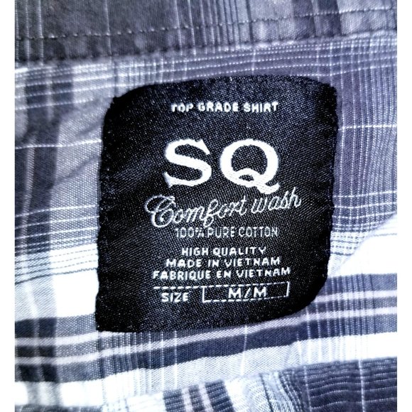 SQ Comfort Wash Top Grade Shirt Medium 100% Cotton - Picture 9 of 9